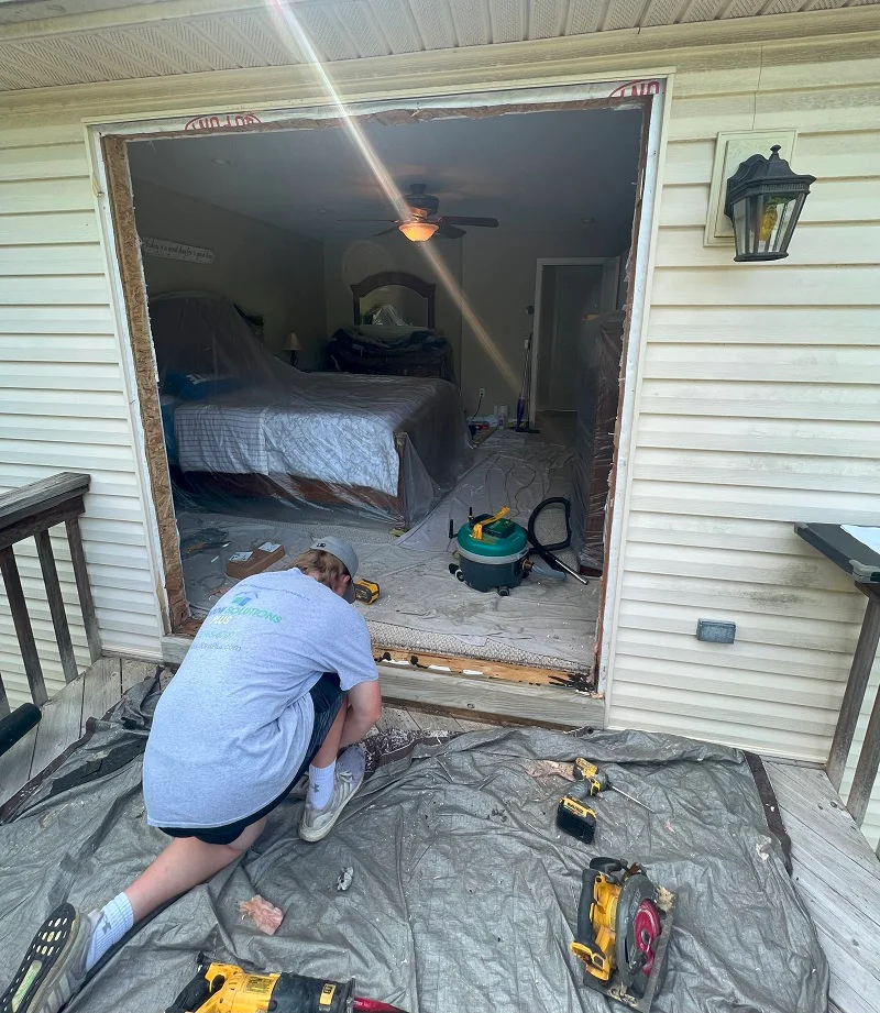 Patio door removal